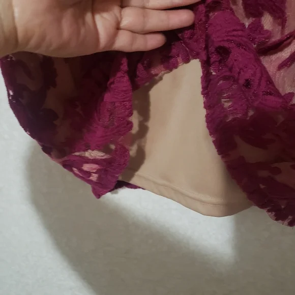 Adrianna Papell Purple Sheath Midi Dress Square Neck..SIZE:2 - Picture 6 of 13